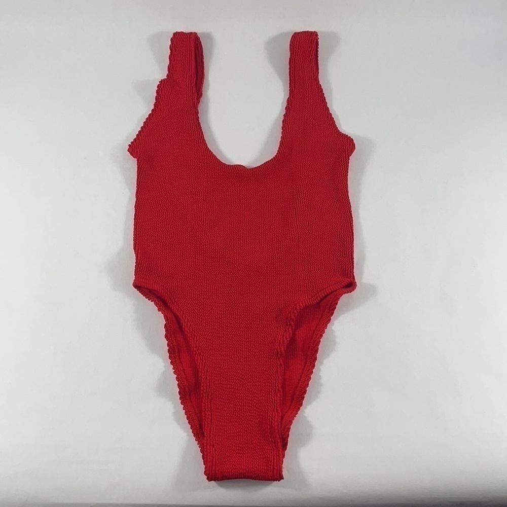 BOND-EYE THE MARA RIBBED ONE PIECE SWIMSUIT - RED O/S $175 - Picture 4 of 12